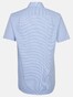 Seidensticker Poplin Micro Check Short Sleeve Overhemd Intens Blauw
