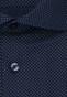 Seidensticker Poplin Micro Dot Overhemd Navy