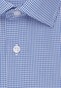 Seidensticker Poplin Mini Check Overhemd Navy Blue