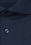 Seidensticker Poplin Mini Dot Contrast Overhemd Navy
