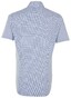 Seidensticker Poplin Short Sleeve Check Shirt Blue
