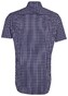 Seidensticker Poplin Short Sleeve Check Shirt Lilac