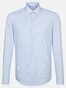 Seidensticker Poplin Stripe Business Kent Overhemd Blauw
