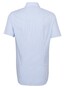 Seidensticker Poplin Stripe Business Kent Overhemd Intens Blauw