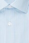 Seidensticker Poplin Stripe Business Kent Overhemd Turquoise