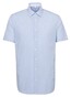 Seidensticker Poplin Stripe Business Kent Shirt Deep Intense Blue