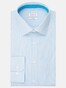 Seidensticker Poplin Stripe Business Kent Shirt Turquoise
