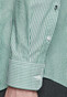 Seidensticker Poplin Stripe Spread Kent Overhemd Groen