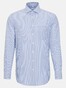 Seidensticker Poplin Stripe Spread Kent Overhemd Sky Blue Melange