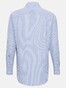 Seidensticker Poplin Stripe Spread Kent Shirt Sky Blue Melange