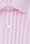 Seidensticker Poplin Striped Non Iron Overhemd Rosé