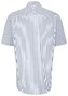 Seidensticker Poplin Striped Spread Kent Overhemd Blauw