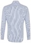 Seidensticker Poplin Striped Spread Kent Overhemd Donker Blauw
