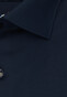 Seidensticker Poplin Uni Contrast Overhemd Navy