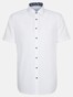 Seidensticker Poplin Uni Contrast Overhemd Wit