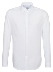 Seidensticker Poplin Uni Double Cuff Shirt White