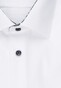 Seidensticker Poplin Uni Short Sleeve Contrast Overhemd Wit