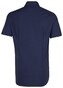Seidensticker Poplin Uni Short Sleeve Contrast Shirt Navy