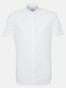 Seidensticker Poplin Uni Short Sleeve Overhemd Wit