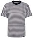 Seidensticker Round Neck Striped Short Sleeve T-Shirt Wit-Zwart