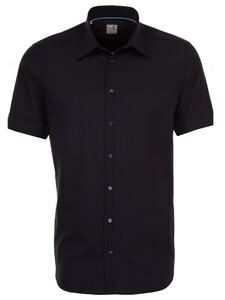 Seidensticker Short Sleeve Business Overhemd Zwart