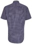 Seidensticker Short Sleeve Check Shirt Lilac
