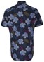 Seidensticker Short Sleeve Floral Fantasy Overhemd Navy