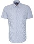 Seidensticker Short Sleeve Stripe Shirt Blue