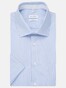 Seidensticker Short Sleeve Striped Poplin Shirt Deep Intense Blue