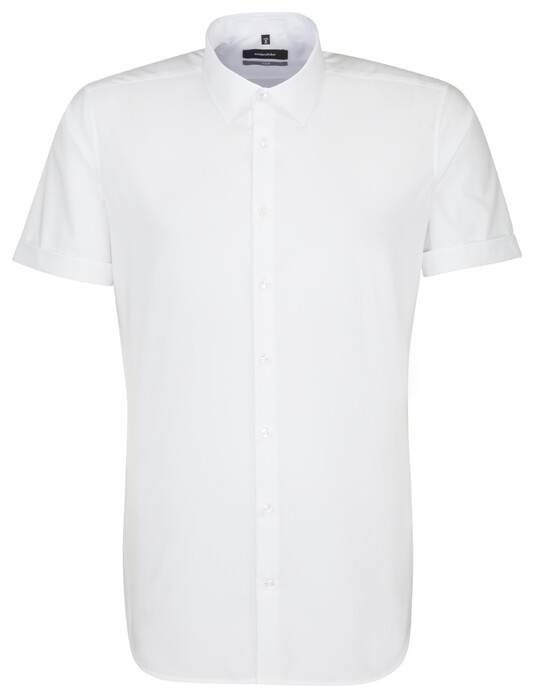 Seidensticker Short Sleeve X-Slim Overhemd Wit