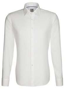 Seidensticker Slim Business Kent Overhemd Off White