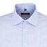 Seidensticker Slim Mini Check Business Kent Overhemd Blauw