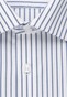 Seidensticker Slim Striped Business Kent Overhemd Blauw