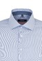 Seidensticker Soft Stripe Spread Kent Overhemd Donker Blauw