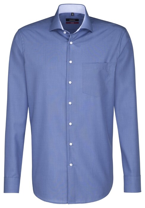 Seidensticker Spread Kent Business Shirt Dark Evening Blue