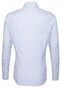 Seidensticker Spread Kent Business Stripe Overhemd Pastel Blauw