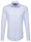 Seidensticker Spread Kent Business Stripe Shirt Pastel Blue