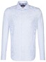 Seidensticker Spread Kent Check Overhemd Pastel Blauw