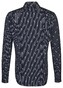 Seidensticker Spread Kent Fantasy Stripe Overhemd Donker Blauw Melange