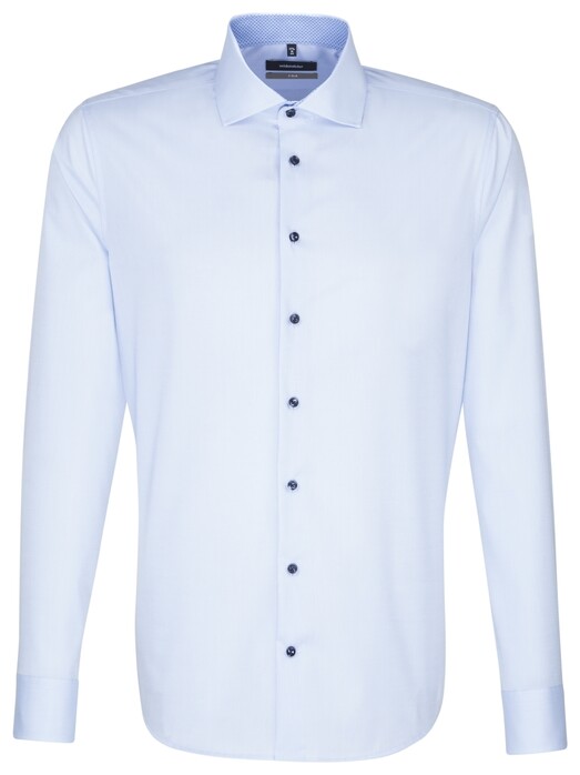 Seidensticker Spread Kent Shirt Aqua Blue
