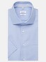 Seidensticker Spread Kent Short Sleeve Overhemd Blauw