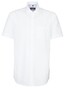 Seidensticker Spread Kent Short Sleeve Overhemd Wit