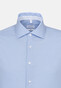 Seidensticker Spread Kent Uni Shirt Blue