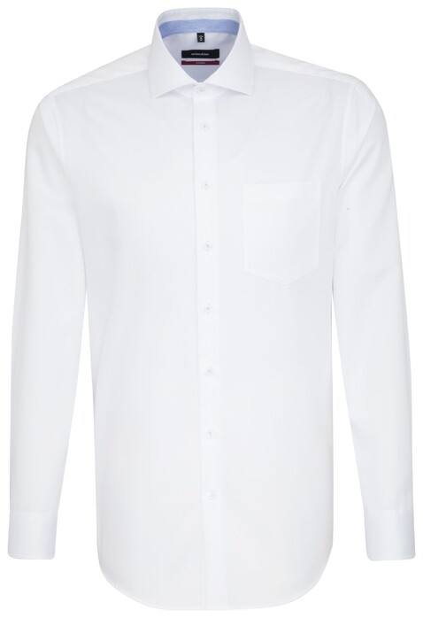 Seidensticker Spread Kent Uni Shirt White