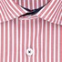Seidensticker Stripe Pattern Business Kent Shirt Red
