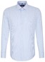 Seidensticker Striped Business Kent Overhemd Blauw
