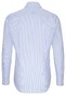 Seidensticker Striped Spread Kent Overhemd Intens Blauw
