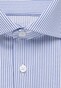 Seidensticker Striped Spread Kent Overhemd Intens Blauw