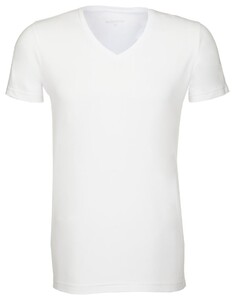 Seidensticker T-Shirt V-Hals Wit