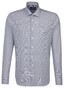 Seidensticker Tailored Micro Check Overhemd Pastel Blauw